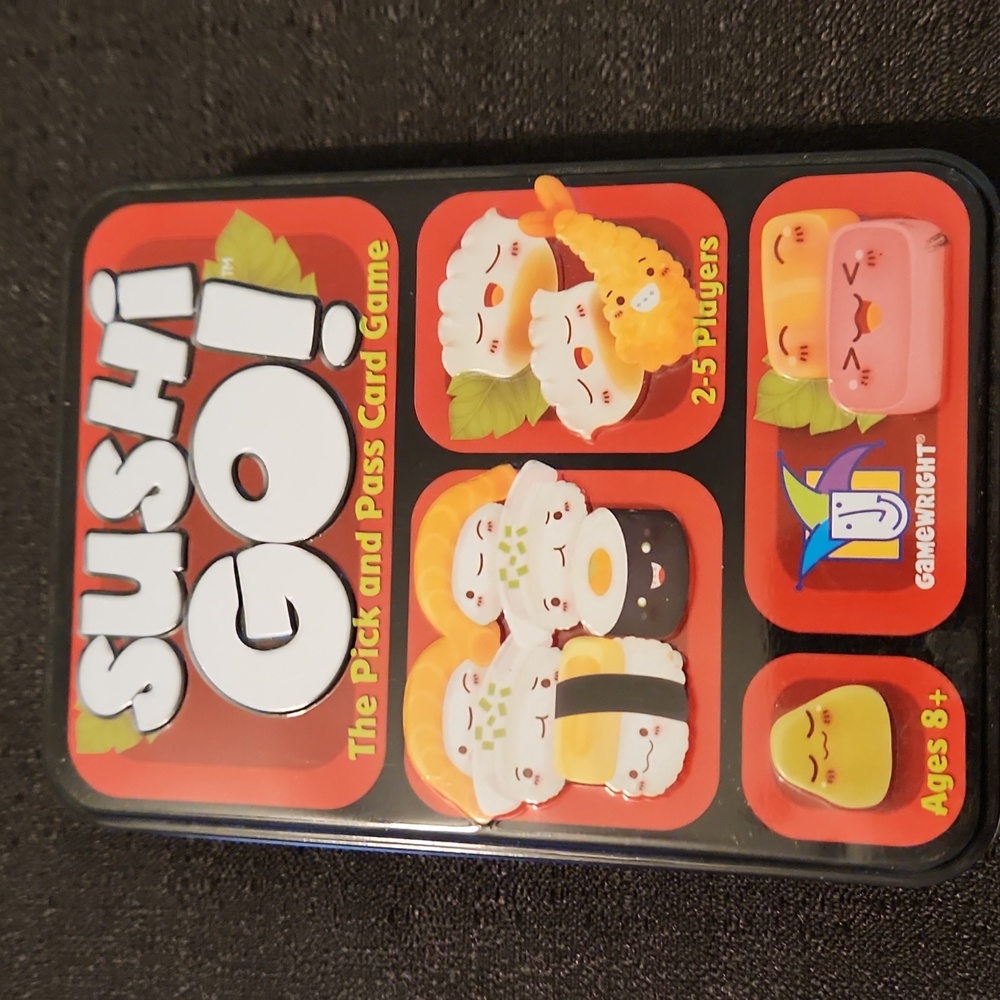 SUSHI GO THE PICK & PASS CARD GAMES PRE-OWNED. EXCELLENT CONDITION.